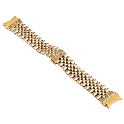 For Samsung Galaxy Watch4 40mm/44mm Five-bead Stainless Steel Watch Band(Gold) by bashfashion