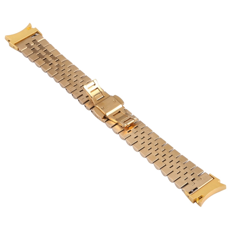 For Samsung Galaxy Watch4 40mm/44mm Five-bead Stainless Steel Watch Band(Gold) by bashfashion