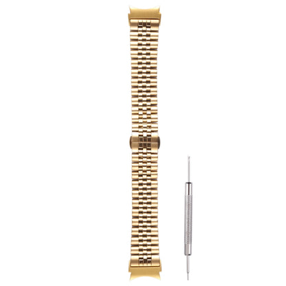 For Samsung Galaxy Watch4 40mm/44mm Five-bead Stainless Steel Watch Band(Gold) by bashfashion