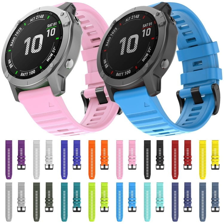 For Garmin Fenix 6 22mm Silicone Smart Watch Watch Band(Orange) by bashfashion