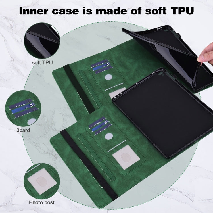 For Samsung Galaxy Tab A7 Lite T220/T225 Embossed Butterfly Pattern Horizontal Flip Leather Tablet Case(Green) by bashfashion