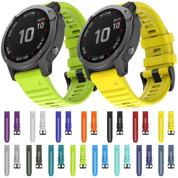 For Garmin Fenix 6X 26mm Silicone Smart Watch Watch Band(Sky Blue) by bashfashion