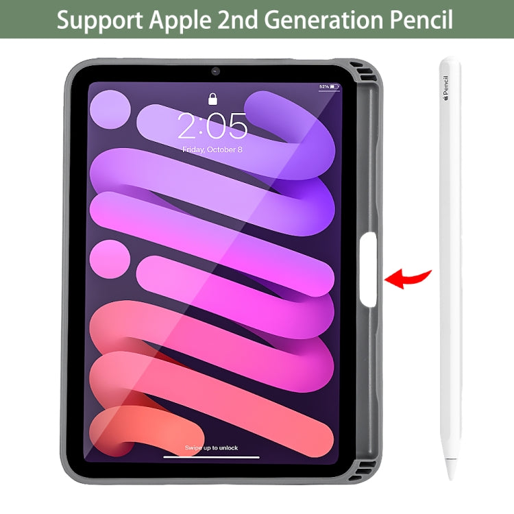 For iPad mini 6 / mini 2024 Mutural Multi-fold Smart Leather Tablet Case(Red) by Mutural