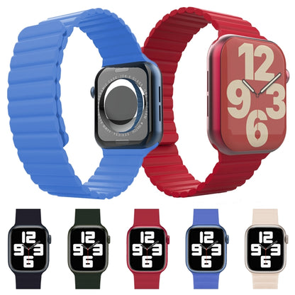 Integrated Silicone Strap Watch Band For Apple Watch Series 9&8&7 41mm / SE 3&SE 2&6&SE&5&4 40mm / 3&2&1 38mm(Midnight) by bashfashion