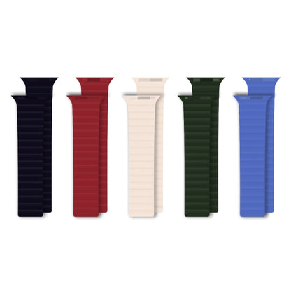 Integrated Silicone Strap Watch Band For Apple Watch Series 8&7 45mm / SE 2&6&SE&5&4 44mm / 3&2&1 42mm(Blue) by bashfashion