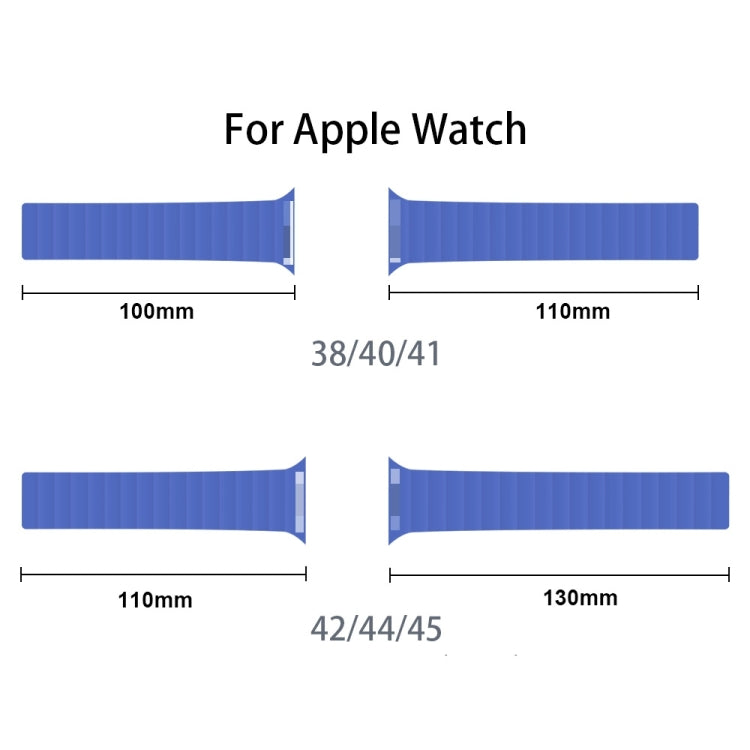 Integrated Silicone Strap Watch Band For Apple Watch Series 8&7 45mm / SE 2&6&SE&5&4 44mm / 3&2&1 42mm(Midnight) by bashfashion