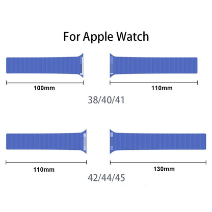 Integrated Silicone Strap Watch Band For Apple Watch Series 8&7 45mm / SE 2&6&SE&5&4 44mm / 3&2&1 42mm(Midnight) by bashfashion