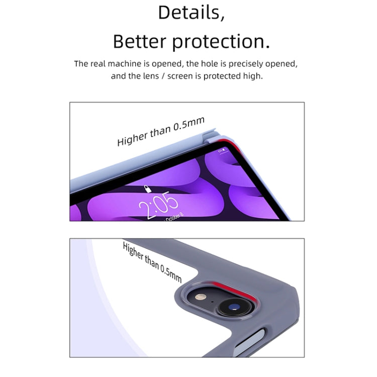 For iPad mini 6 / mini 2024 Mutural Pinyue Series Horizontal Flip Tablet Case with Holder & Pen Slot & Sleep / Wake-up Function(Purple) by Mutural