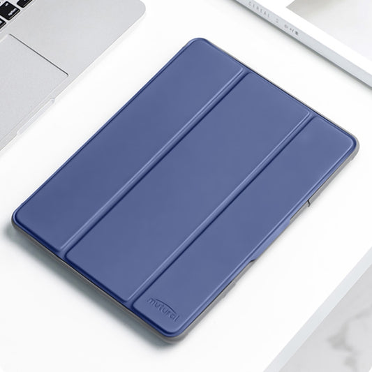 For iPad mini 6 / mini 2024 Mutural Horizontal Flip Tablet Case with Holder & Pen Slot(Dark Blue) by Mutural