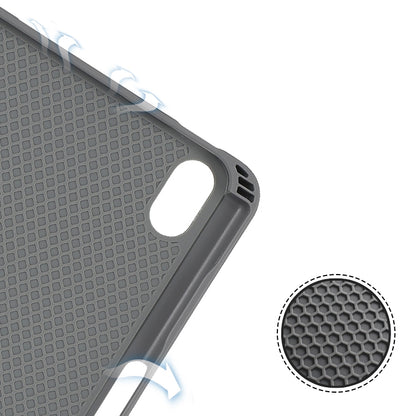 For iPad mini 6 / mini 2024 Mutural YASHI Series Cloth Pattern Texture Horizontal Flip Tablet Case(Black) by Mutural