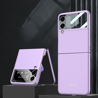 For Samsung Galaxy Z Flip3 5G GKK Integrated Ultra-thin Full Coverage Phone Flip Case(Purple) by GKK