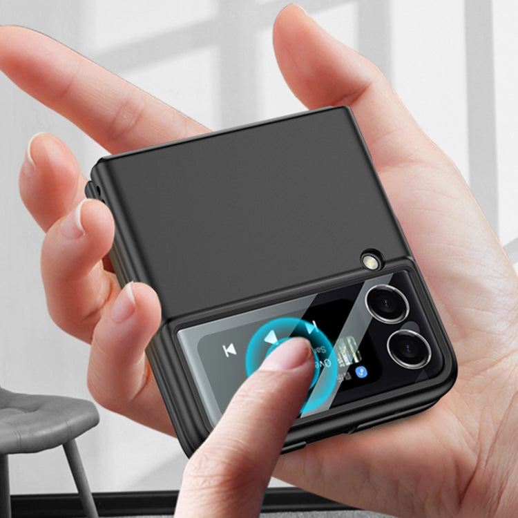 For Samsung Galaxy Z Flip3 5G GKK Integrated Ultra-thin Full Coverage Phone Flip Case(Purple) by GKK