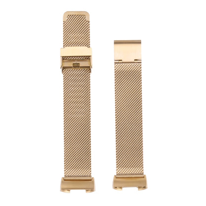 For Fitbit Charge 4 Double Insurance Buckle Milanese Watch Band(Gold) by bashfashion