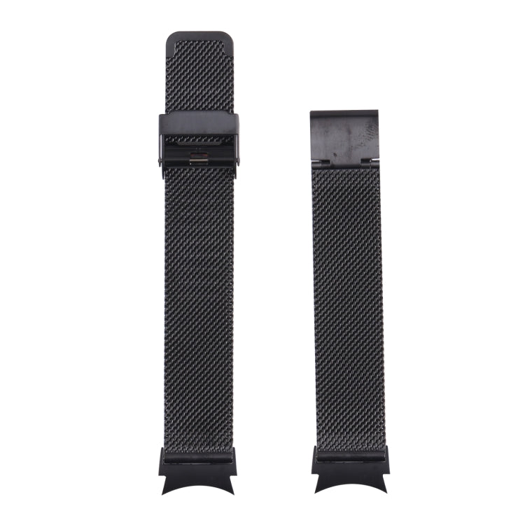 For Samsung Galaxy Watch4 40mm/44mm Double Insurance Buckle Milanese Watch Band(Black) by bashfashion
