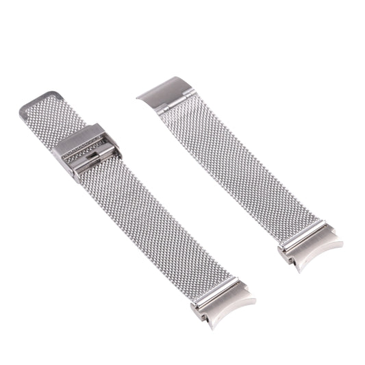 For Samsung Galaxy Watch4 40mm/44mm Double Insurance Buckle Milanese Watch Band(Silver) by bashfashion