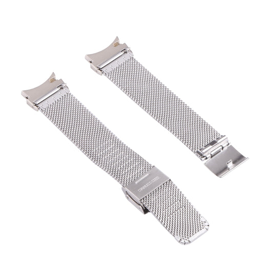 For Samsung Galaxy Watch4 40mm/44mm Double Insurance Buckle Milanese Watch Band(Silver) by bashfashion