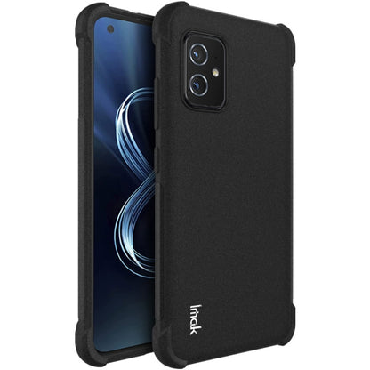 For Asus Zenfone 8 ZS590KS IMAK All-inclusive Shockproof Airbag TPU Case with Screen Protector(Matte Black) by imak