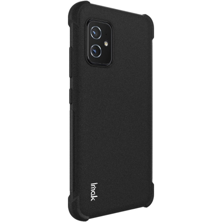 For Asus Zenfone 8 ZS590KS IMAK All-inclusive Shockproof Airbag TPU Case with Screen Protector(Matte Black) by imak
