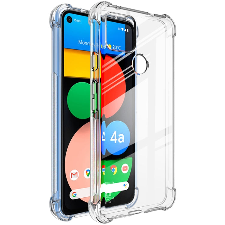For Google Pixel 5a 5G IMAK All-inclusive Shockproof Airbag TPU Case with Screen Protector(Transparent) by imak