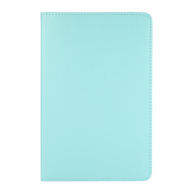 For Samsung Galaxy Tab A8 360 Degree Rotation Litchi Texture Tablet Leather Case with Holder & Sleep / Wake-up Function(Sky Blue) by bashfashion