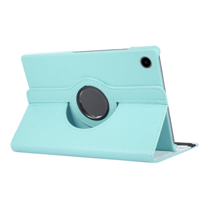 For Samsung Galaxy Tab A8 360 Degree Rotation Litchi Texture Tablet Leather Case with Holder & Sleep / Wake-up Function(Sky Blue) by bashfashion