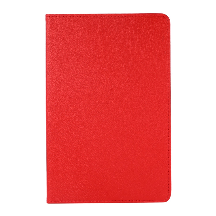 For Samsung Galaxy Tab A8 360 Degree Rotation Litchi Texture Tablet Leather Case with Holder & Sleep / Wake-up Function(Red) by bashfashion