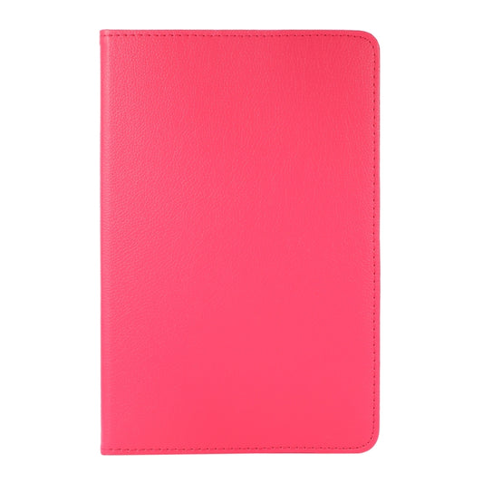 For Samsung Galaxy Tab A8 360 Degree Rotation Litchi Texture Tablet Leather Case with Holder & Sleep / Wake-up Function(Rose Red) by bashfashion