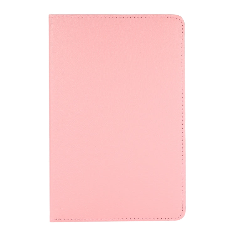 For Samsung Galaxy Tab A8 360 Degree Rotation Litchi Texture Tablet Leather Case with Holder & Sleep / Wake-up Function(Pink) by bashfashion