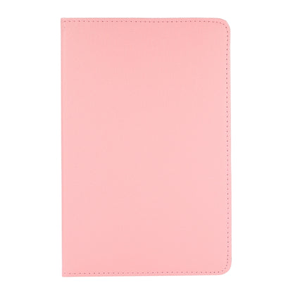 For Samsung Galaxy Tab A8 360 Degree Rotation Litchi Texture Tablet Leather Case with Holder & Sleep / Wake-up Function(Pink) by bashfashion