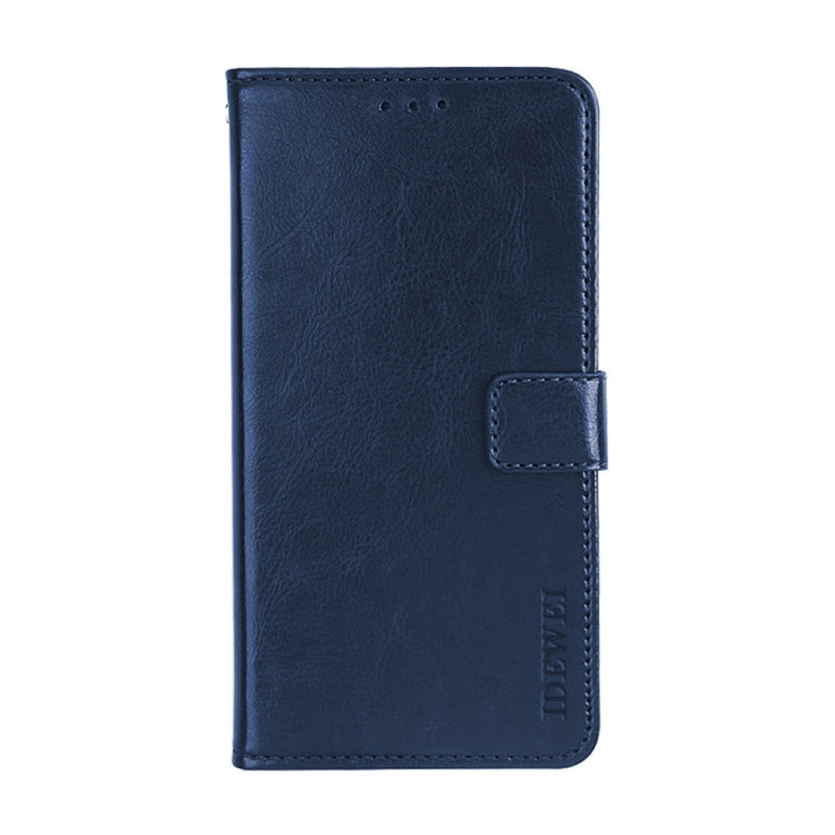 For Huawei Honor X30i idewei Crazy Horse Texture Leather Phone Case with Holder & Card Slots & Wallet(Dark Blue) by idewei