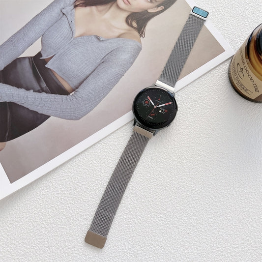 20mm Two Sections Milan Steel Watch Band(Silver) by bashfashion