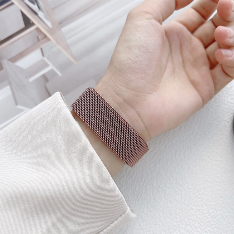 22mm Two Sections Milan Steel Watch Band(Silver) by bashfashion