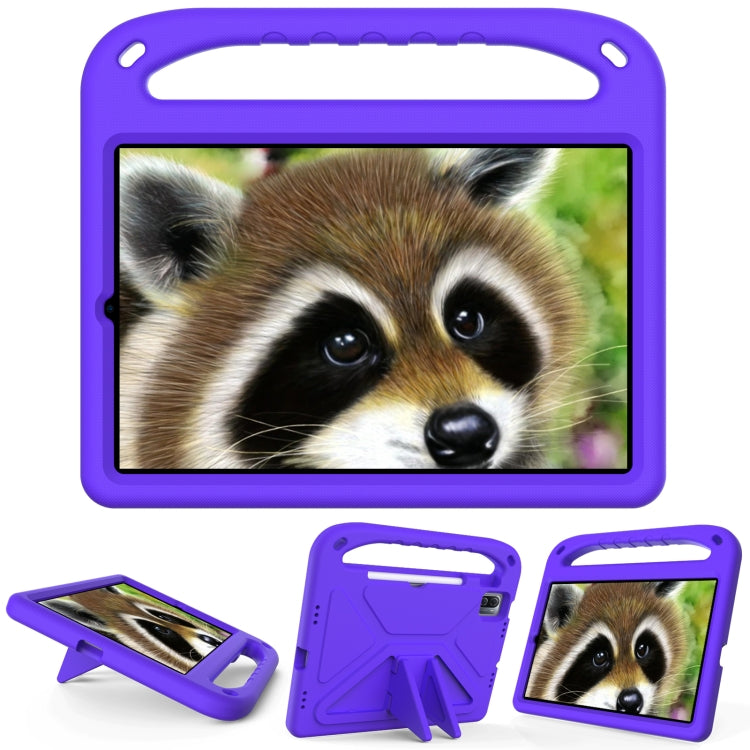 For Xiaomi Pad 5 / Pad 5 Pro Handle Portable EVA Shockproof Tablet Case with Triangle Holder(Purple) by bashfashion