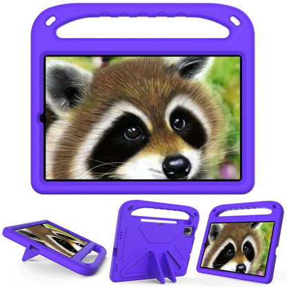 For Xiaomi Pad 5 / Pad 5 Pro Handle Portable EVA Shockproof Tablet Case with Triangle Holder(Purple) by bashfashion