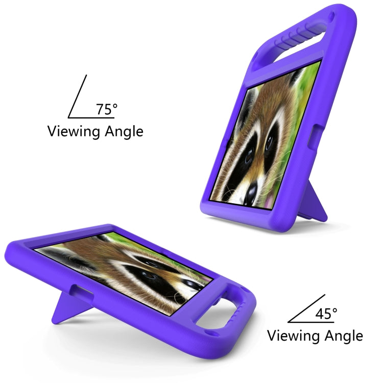 For Xiaomi Pad 5 / Pad 5 Pro Handle Portable EVA Shockproof Tablet Case with Triangle Holder(Purple) by bashfashion