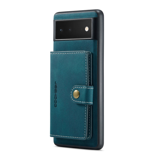 For Google Pixel 6 JEEHOOD Retro Magnetic Detachable Phone Protective Case(Blue) by JEEHOOD