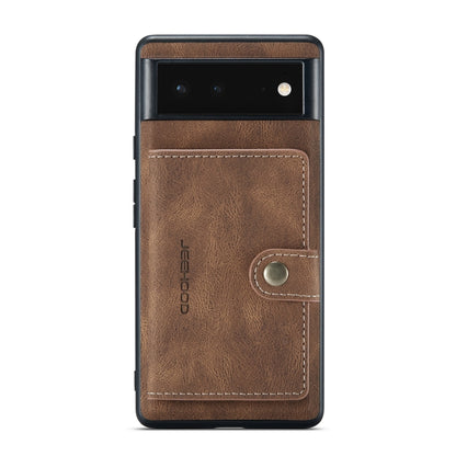 For Google Pixel 6 JEEHOOD Retro Magnetic Detachable Phone Protective Case(Brown) by JEEHOOD
