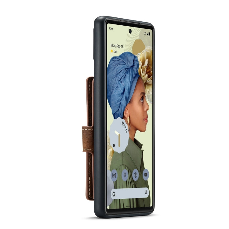 For Google Pixel 6 JEEHOOD Retro Magnetic Detachable Phone Protective Case(Brown) by JEEHOOD