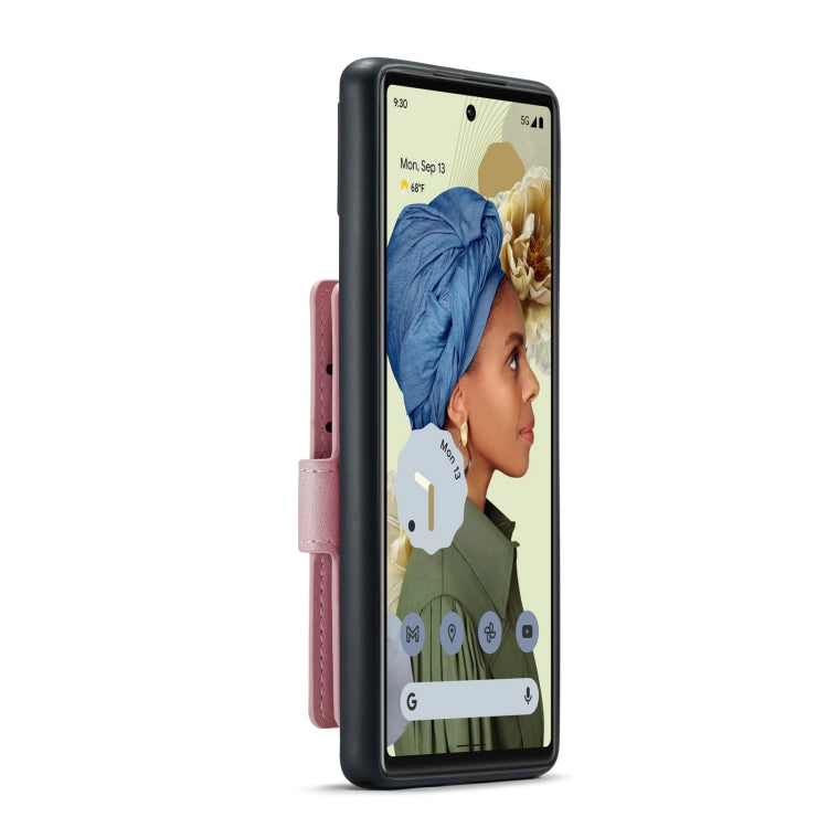 For Google Pixel 6 Pro JEEHOOD Retro Magnetic Detachable Phone Protective Case(Pink) by JEEHOOD