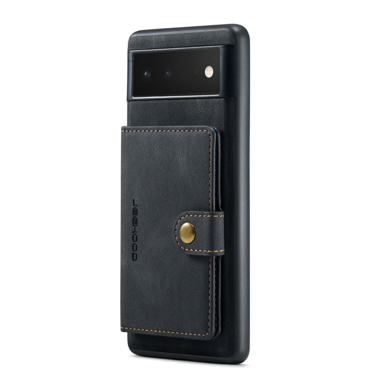 For Google Pixel 6 Pro JEEHOOD Retro Magnetic Detachable Phone Protective Case(Black) by JEEHOOD