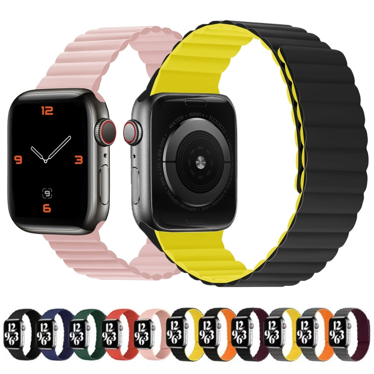 Silicone Magnetic Integrated Long Strap Watch Band For Apple Watch Series 9&8&7 41mm / SE 3&SE 2&6&SE&5&4 40mm / 3&2&1 38mm(Green) by bashfashion
