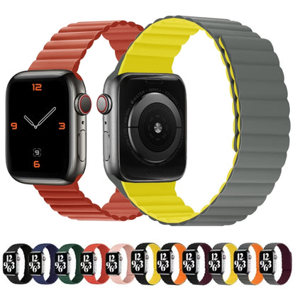 Silicone Magnetic Integrated Long Strap Watch Band For Apple Watch Series 8&7 45mm / SE 2&6&SE&5&4 44mm / 3&2&1 42mm(Blue) by bashfashion