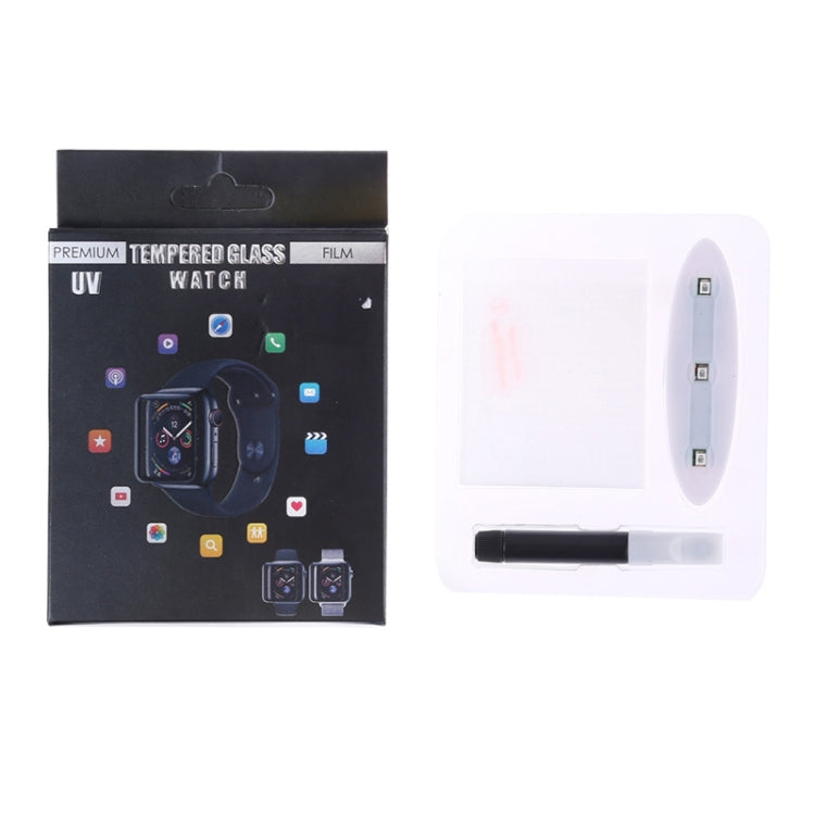 UV Liquid Curved Full Glue Full Screen Tempered Glass Film For Apple Watch Series 9 / 8 / 7 41mm by bashfashion