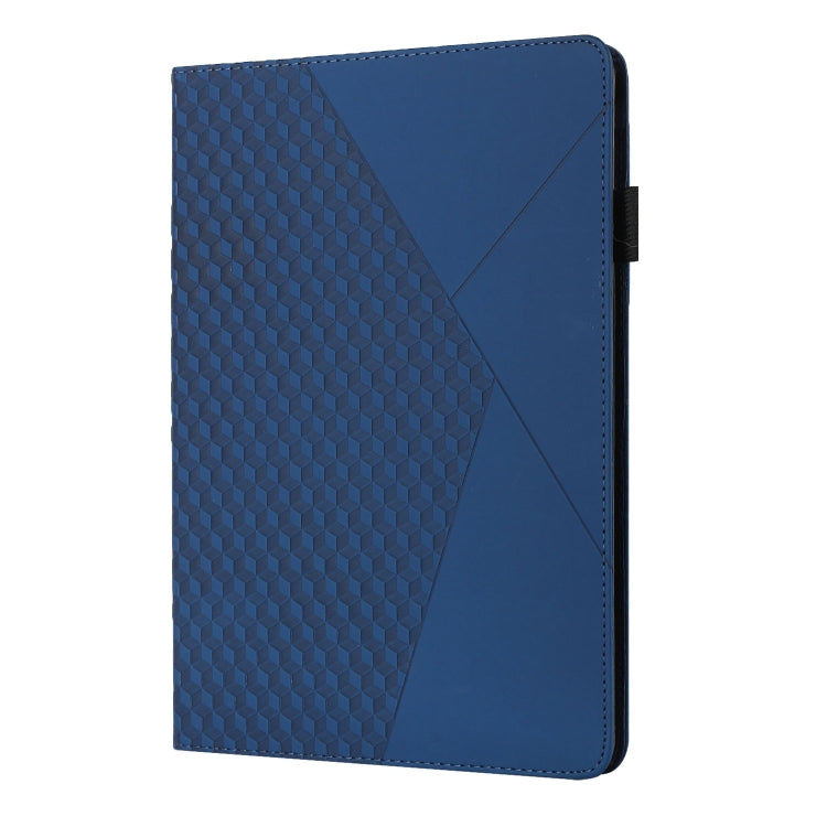 For Samsung Galaxy Tab A8 10.5 2021 X200/X205 Rhombus Skin Feel Horizontal Flip Tablet Leather Case with Card Slots & Holder(Royal Blue) by bashfashion