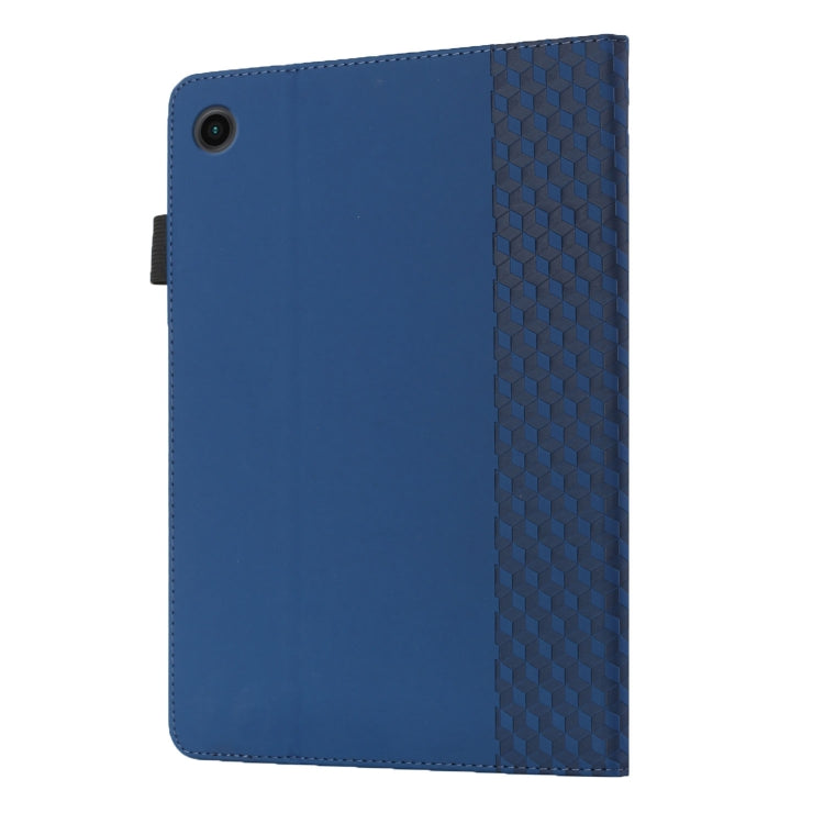 For Samsung Galaxy Tab A8 10.5 2021 X200/X205 Rhombus Skin Feel Horizontal Flip Tablet Leather Case with Card Slots & Holder(Royal Blue) by bashfashion