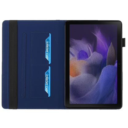 For Samsung Galaxy Tab A8 10.5 2021 X200/X205 Rhombus Skin Feel Horizontal Flip Tablet Leather Case with Card Slots & Holder(Royal Blue) by bashfashion