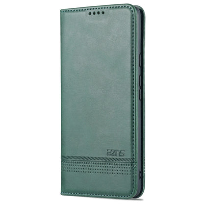 For Google Pixel 6 Pro AZNS Magnetic Calf Texture Horizontal Flip Phone Leather Case(Dark Green) by AZNS
