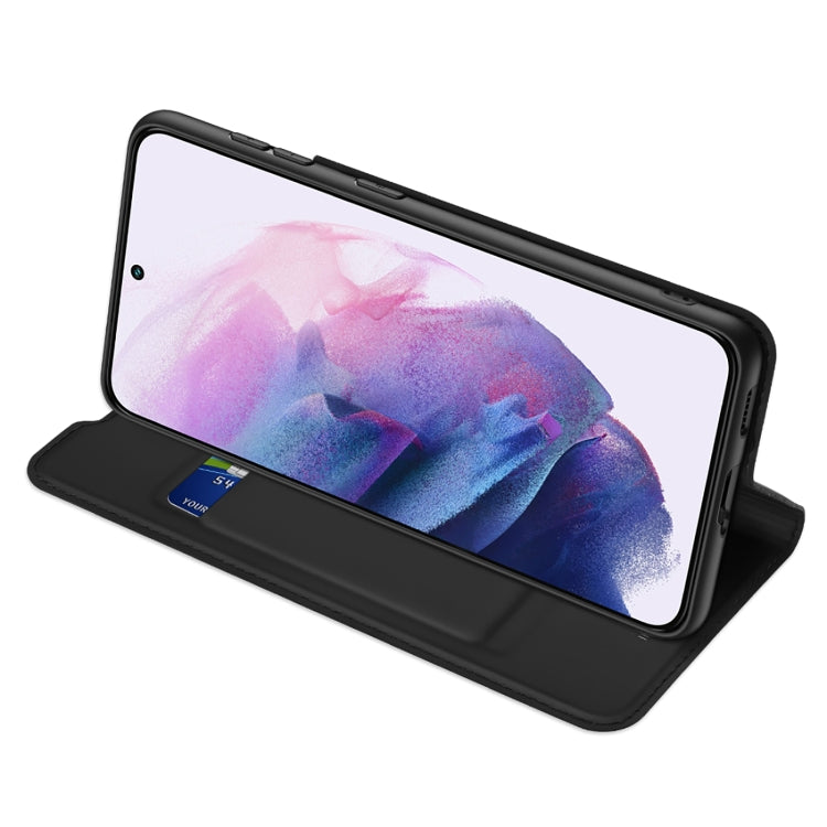 For Samsung Galaxy S22 5G DUX DUCIS Skin Pro Series Horizontal Flip Leather Phone Case with Holder & Card Slots(Black) by DUX DUCIS