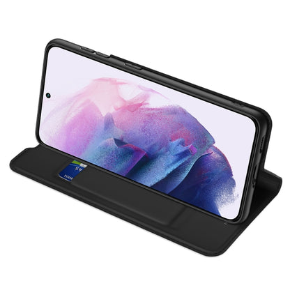 For Samsung Galaxy S22 5G DUX DUCIS Skin Pro Series Horizontal Flip Leather Phone Case with Holder & Card Slots(Black) by DUX DUCIS