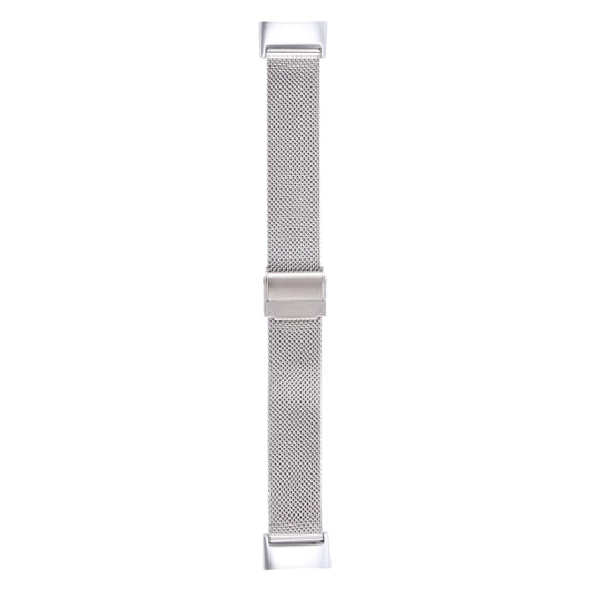 For Fitbit Charge 5 Milan Steel Double Buckles Strap Watch Band(Silver) by bashfashion